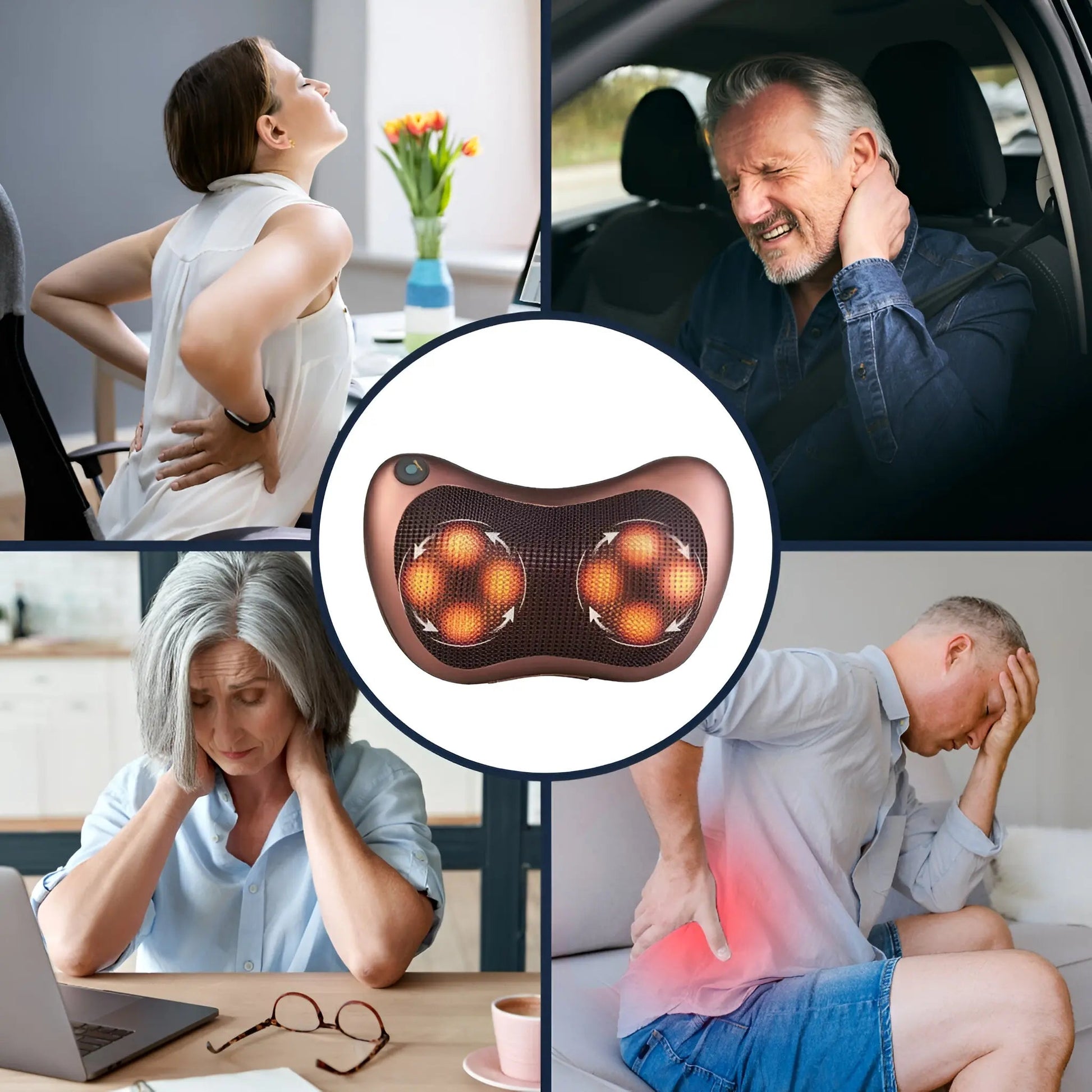 Chauffy™️ - Coussin shiatsu votre évasion anti - douleur - Faramys - 