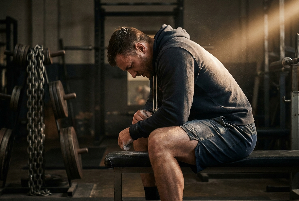 Lifter spent on bench between sets